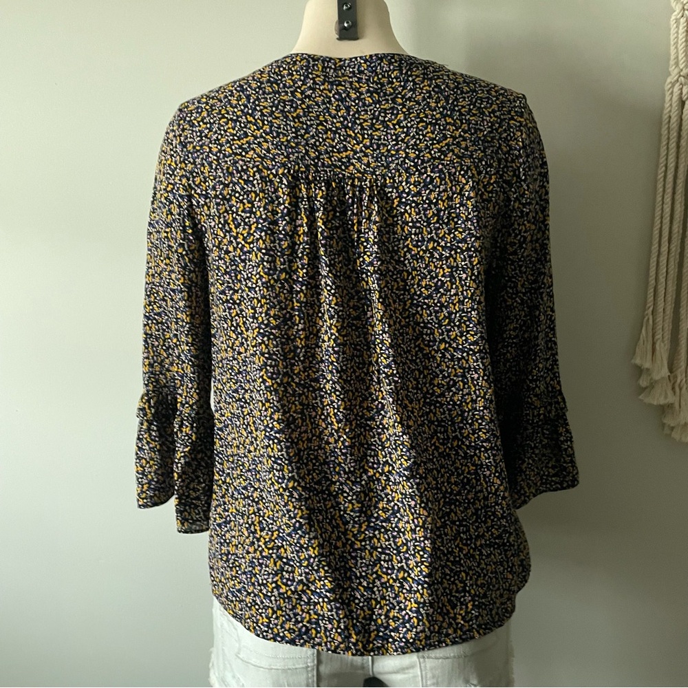 Maeve Berwick Top Front Button Down Blouse Anthro Boho Cottagecore Size Small - Picture 3 of 8